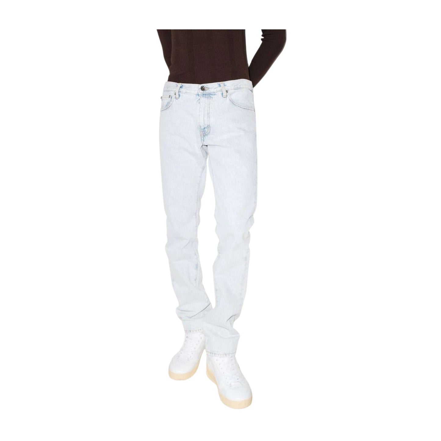 Off-white Diag Tab Slim Jeans Mens Style : Omya102c99den00