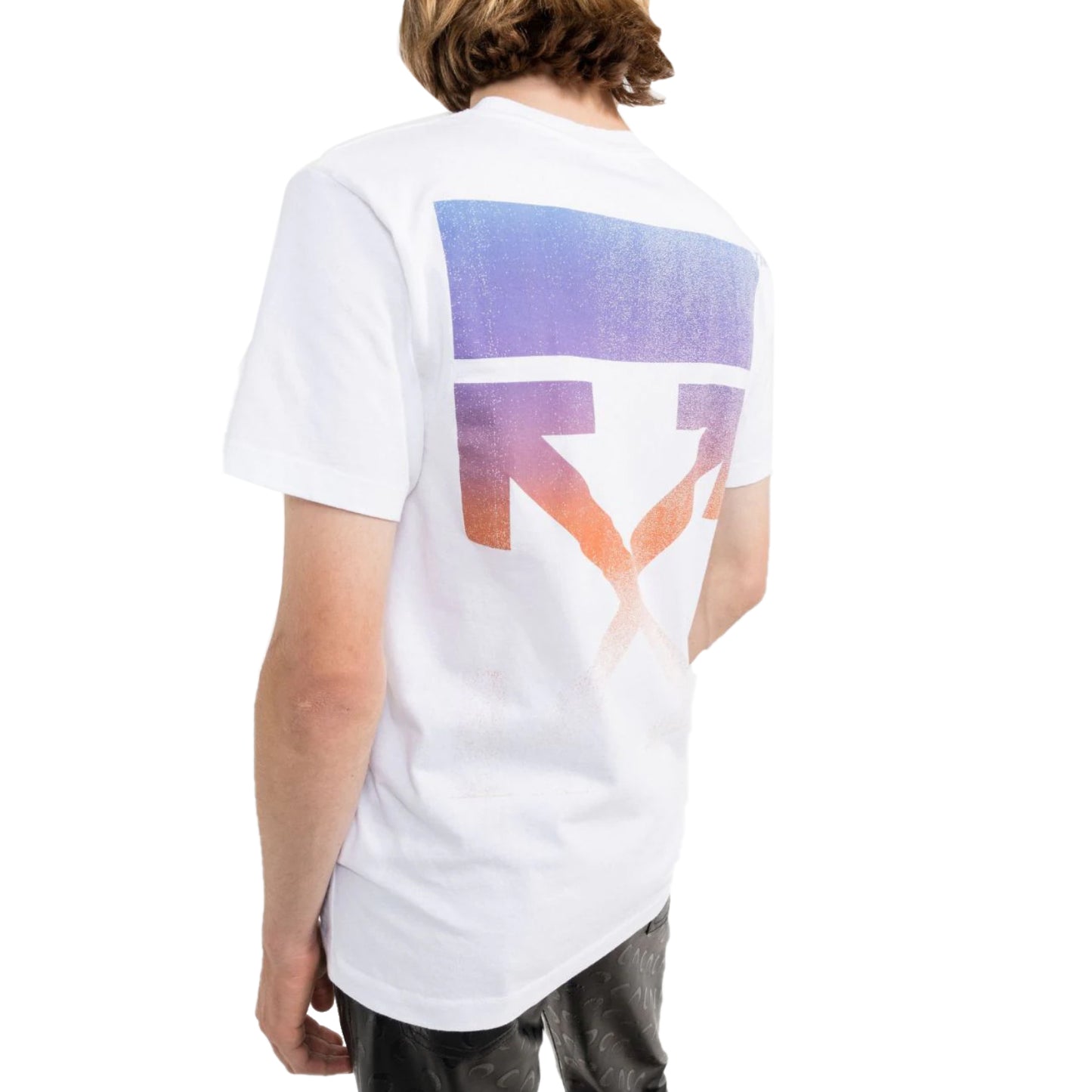Off-White Degrade Arrows Short Sleeve T-Shirt White Multi