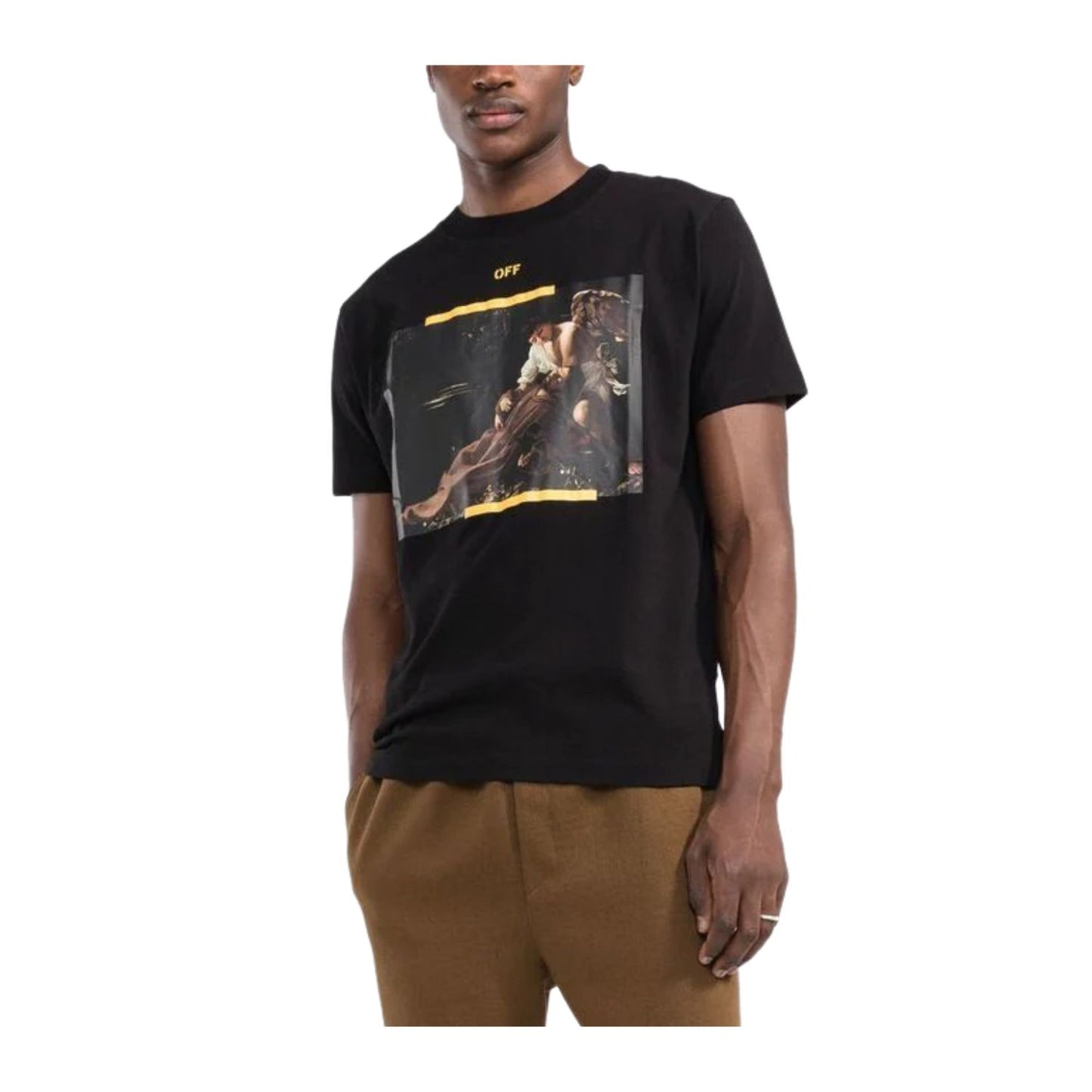 Off-white Diag Arr Carav St Fran Slim Tee Mens Style : Omaa027c99jer01