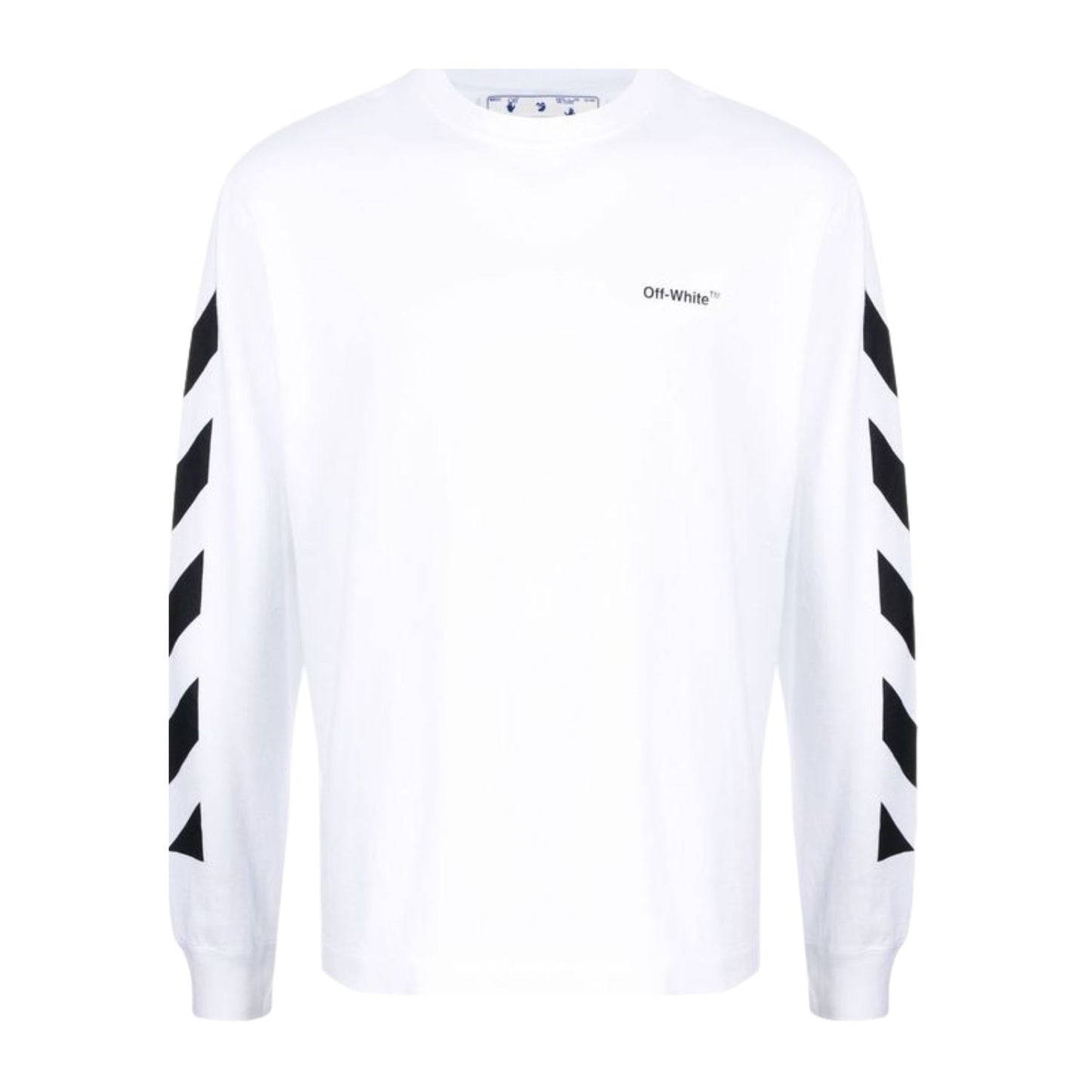 Off-white Diag Helvetica Skate L/s Tee Mens Style : Omab064c99jer00