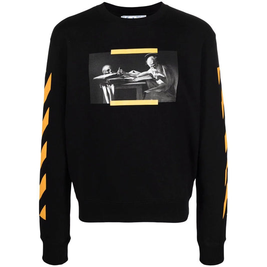 OFF-WHITE Caravaggio Painting Sweatshirt Black/Yellow