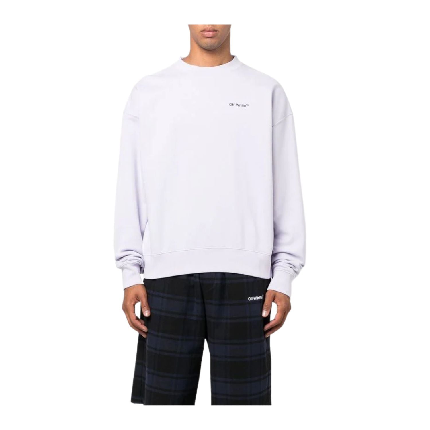 Off-white Caravag Arrow Over Crewneck Mens Style : Omba058f22fle00