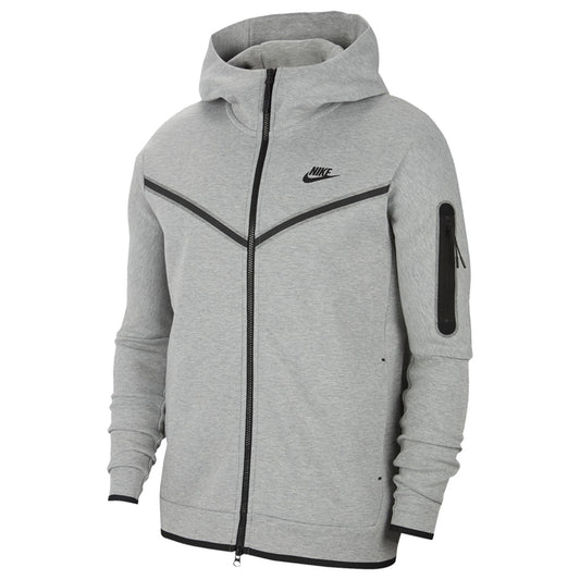 Nike Tech Fleece Full Zip Hoodie Heather Grey/Black