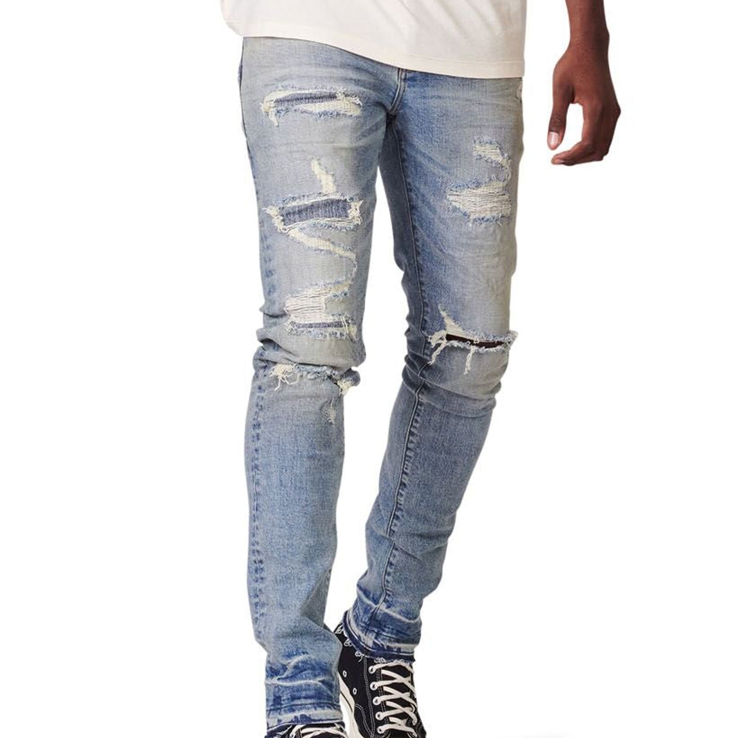 Purple-brand Slim Fit Jeans-low Rise With Slim Leg Mens Style : P001-livi122