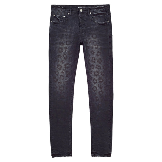 Purple-brand Monogram Leopard Print Jeans Mens Style : P001-bmlp222