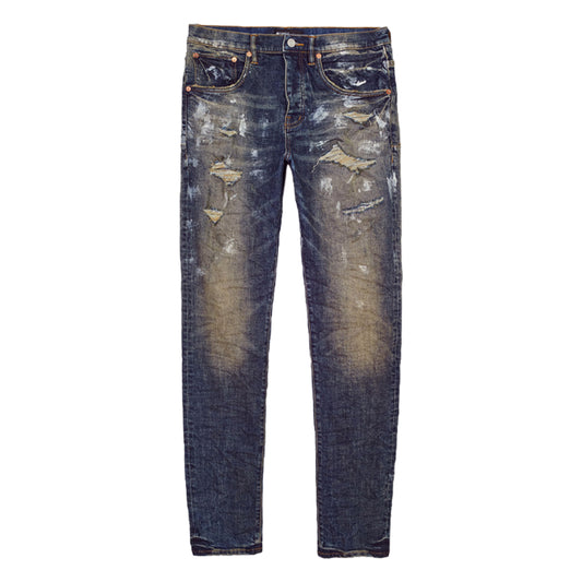 Purple-brand Dirty White Paint Jeans Mens Style : P002-vdwp222