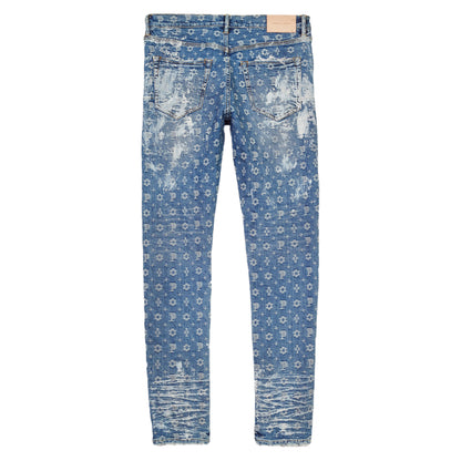 Purple-brand Super Heavy Waxed Jacquard Monogram Jeans Mens Style : P001-hwij222