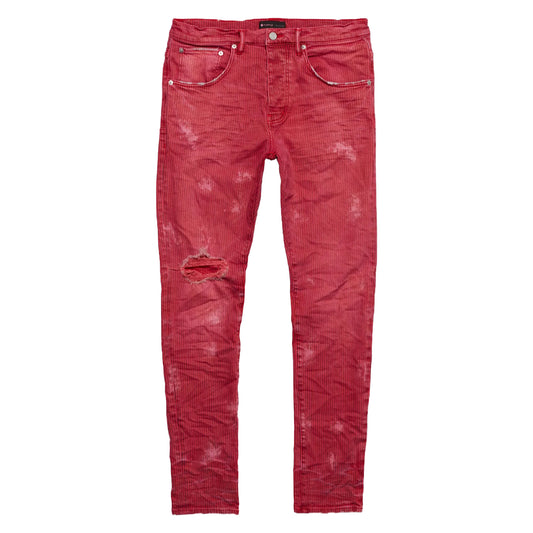 Purple-brand Hickory Stripe Overspray Jeans Mens Style : P001-hsro222