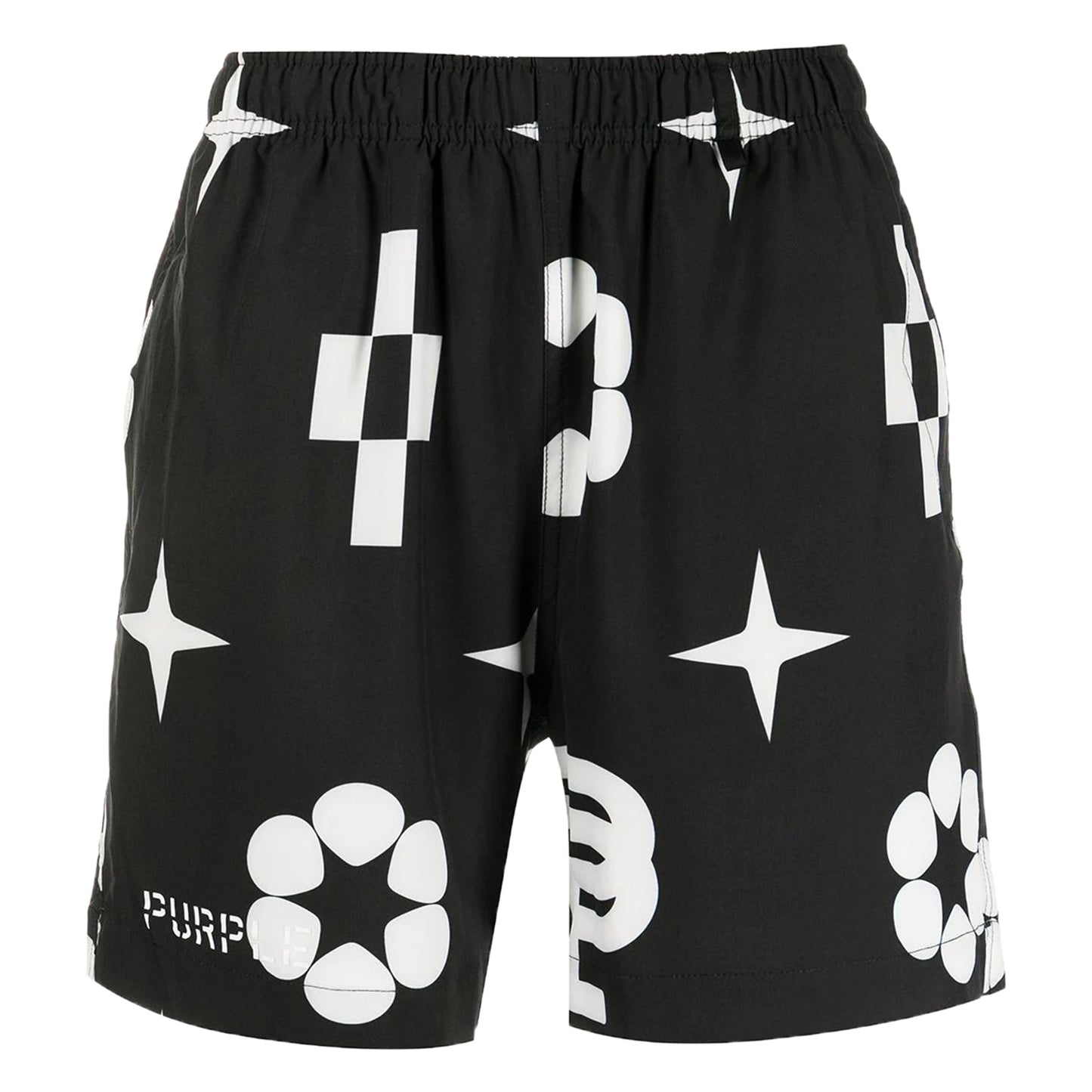 Purple-brand Jumbo Monogram Swim Shorts Mens Style : Ss22-p504-wbls222