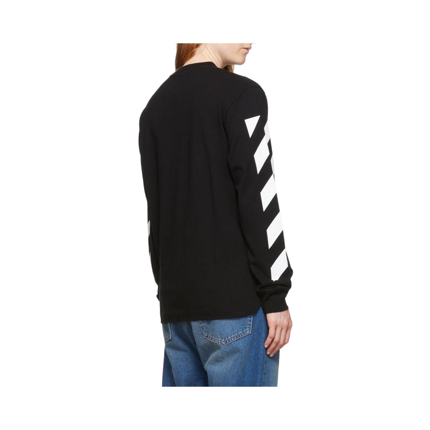 Off-white Diag Arrow Skate L/s Tee Mens Style : Omab064c99jer01