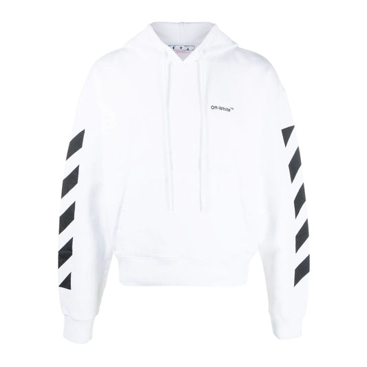 Off-white Diag Helvetica Over Hoodie Mens Style : Ombb037c99fle00