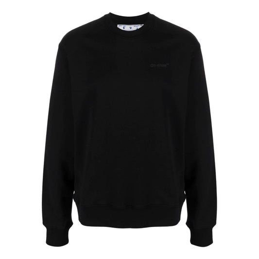 Off-white Diag Tab Slim Crewneck Mens Style : Omba057c99fle00